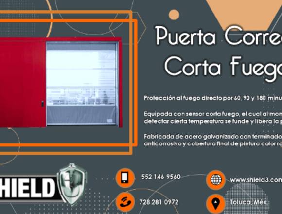 puerta corrediza contra fuego 