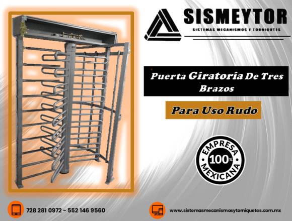 puerta giratoria para uso rudo 