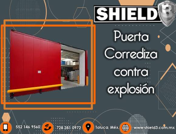 PUERTA CORREDIZA CONTRA EXPLOSIÓN 