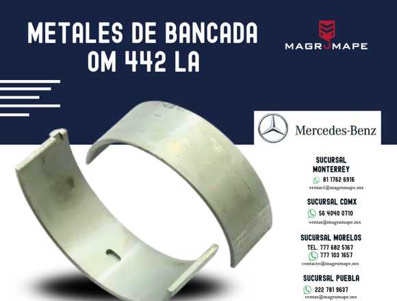 METALES DE BANCADA PARA MOTOR MERCEDES OM442 LA