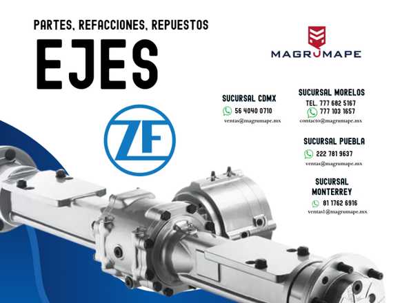 PARTES PARA EJES ZF 