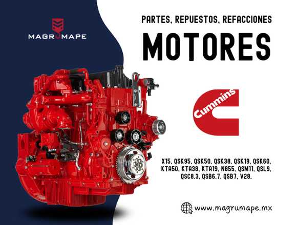 PARTES PARA MOTORES MARINOS CUMMINS