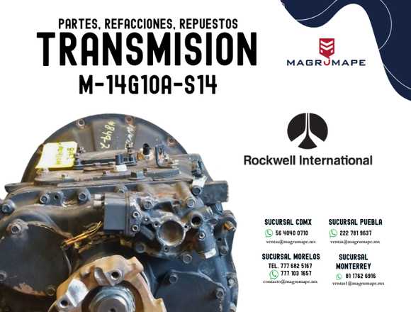 TRANSMISIÓN M-14G10A-S14 ROCKWELL INTERNATIONAL
