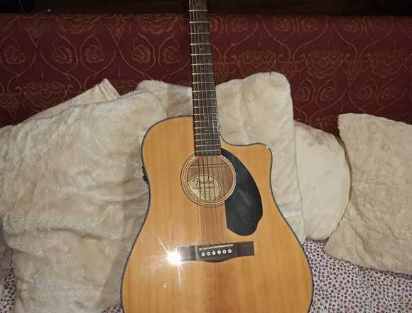 se vende guitarra electroacustica fender