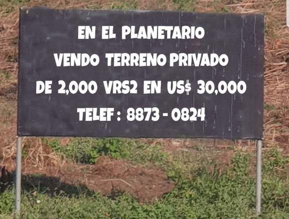 TERRENO EN MANAGUA RESIDENCIAL EL PLANETARIO
