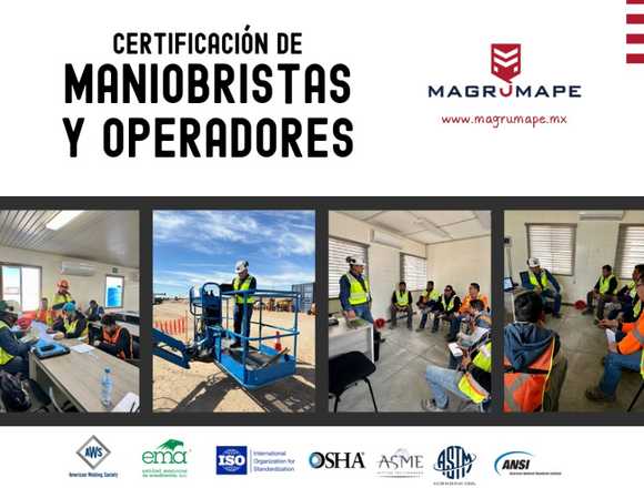 Certificación de operadores y maniobritas 