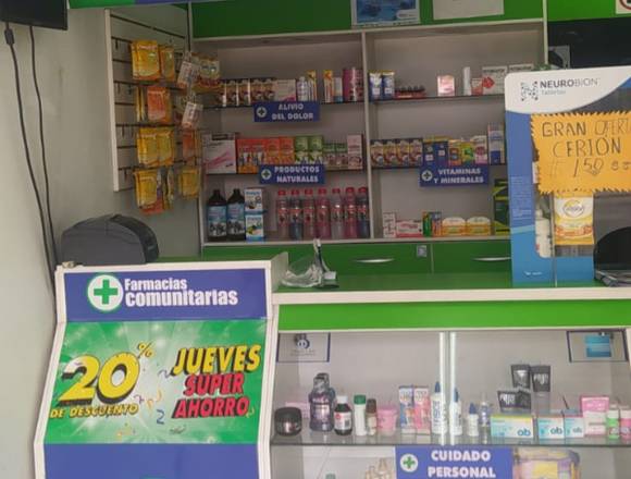 SE VENDE FARMACIA COMUNITARIA TOTALMENTE EQUIPADA