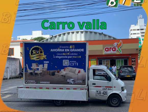 Servicio de carro valla en Santa Marta