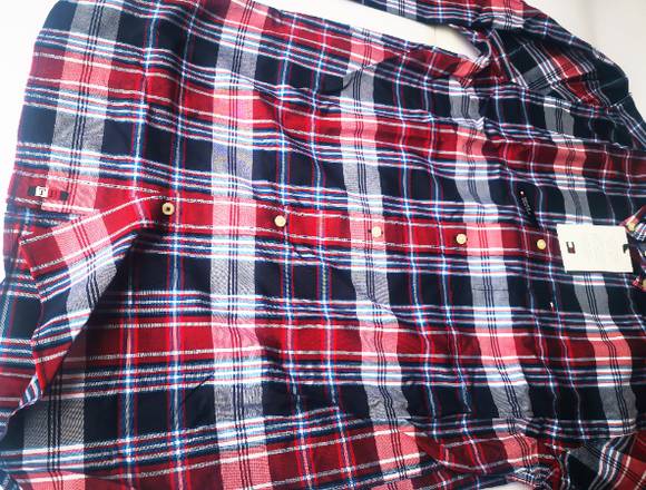 Camisa De Hombre Tommy Hilfiger A Cuadros