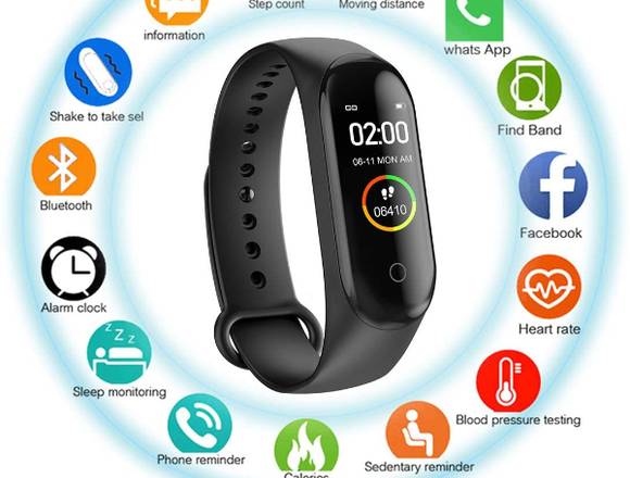 Smartband M4 Pulsera Inteligente Botón Táctil