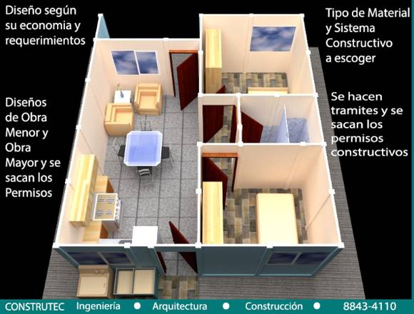 PLANOS ARQUITECTONICOS , PERMISOS DE CONSTRUCCION