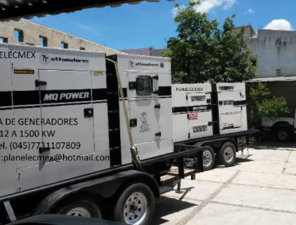 RENTA DE GENERADORES DE ENERGIA (PLANTAS DE LUZ).