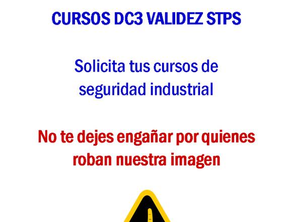 DC3 SEGURIDAD INDUSTRIAL VALIDEZ STPS DC3 