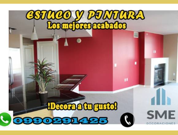 Pintura,estuco,pintura de interiores y exteriores 