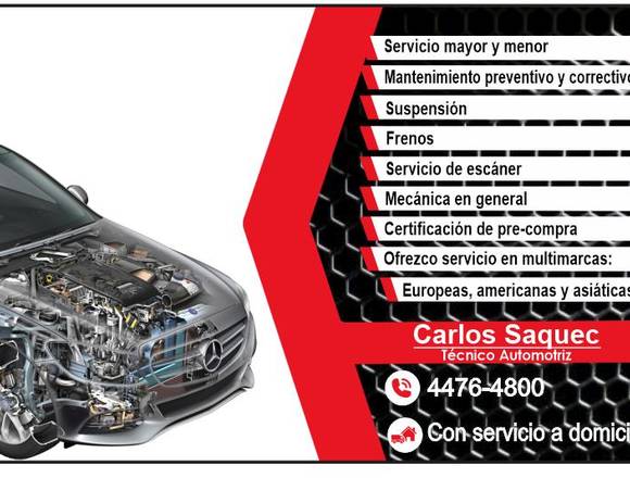 Técnico automotriz (mecánico automotriz)