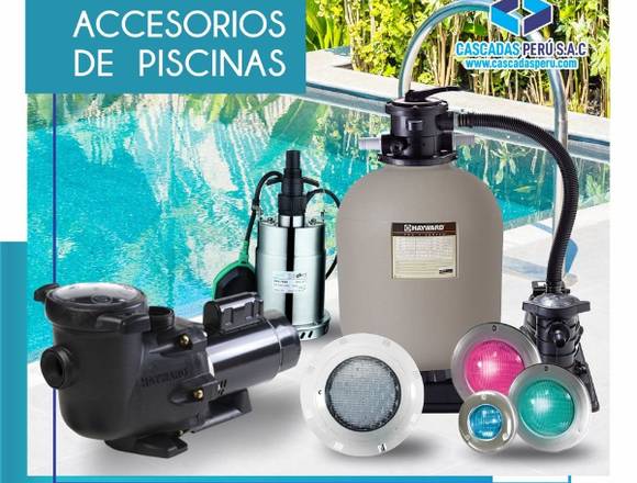 PISCINAS,VELOS DE AGUA,BOMBAS,LUCES,CASCADAS