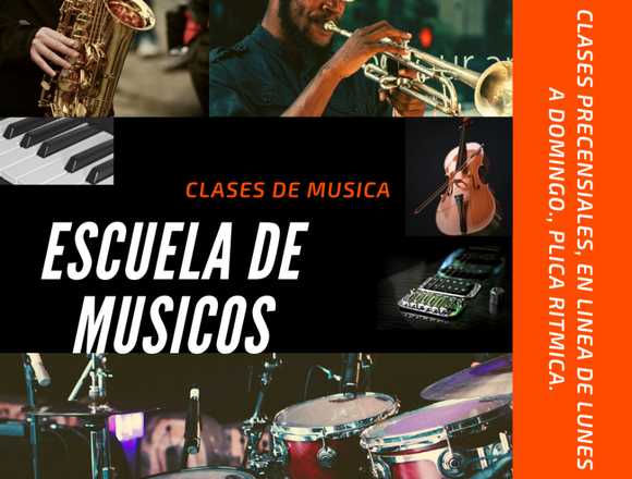 Clases de guitarra, violin, canto, bateria para 