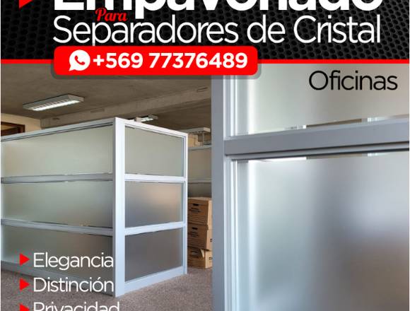 FILM FROSTED / EMPAVONADO DECORATIVO / OFICINAS