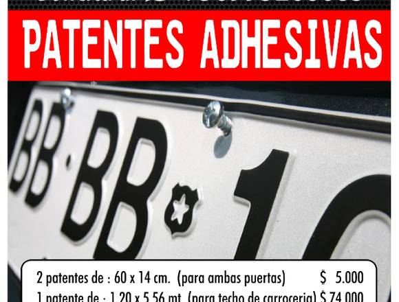 Patentes Adhesivas para Puertas de Camiones