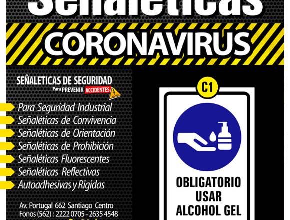 Señaléticas Adhesivas Prevención Coronavirus