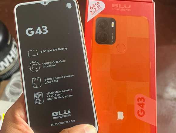 Blu G43 de 64gb y 2gb+2gb ram Dual Sim Nuevo 