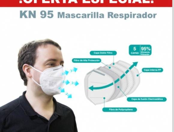 Mascarillas kn95 certificadas - caja 20 unidades. 