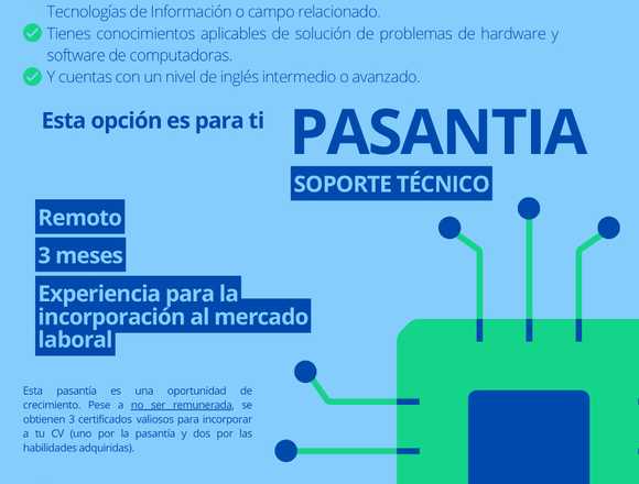 Pasantía Virtual de Soporte Técnico