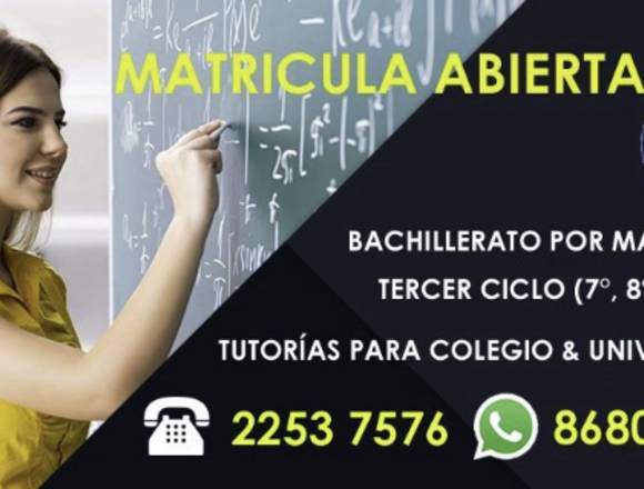 Bachillerato por Madurez y para menores de EDAD, 