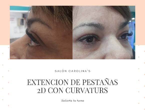 extenciones pelo por pelo en salon carolina's