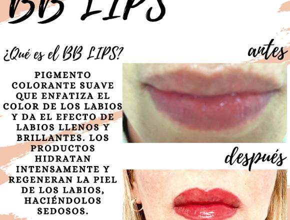 BB LIPS Y BB GLOW EN SALON CAROLINA'S