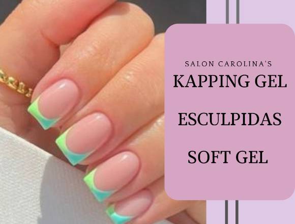 Uñas kapping gel en salon carolinas