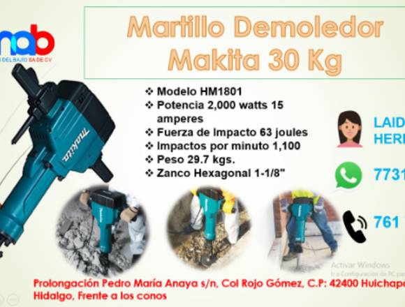 MARTILLO DE DEMOLICIÓN 30KG  MAKITA