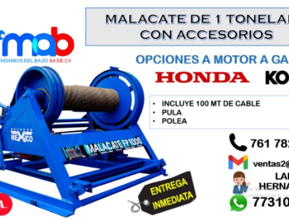 OFERTA DE VENTA DE MALACATE DE 1 TONELADA