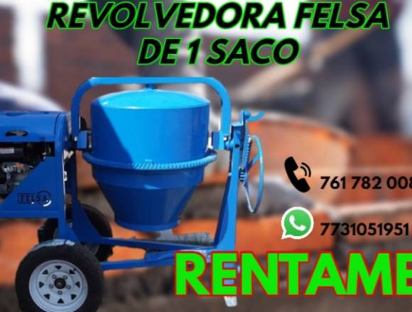 RENTA DE REVOLVEDORA DE CONCRETO FEÑSA DE 1 SACO