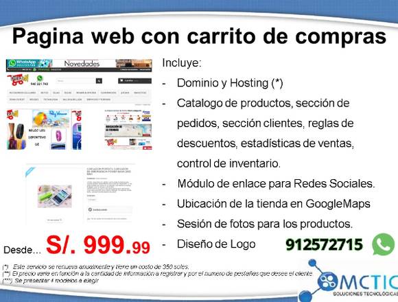 pagina web con carrito de compras 