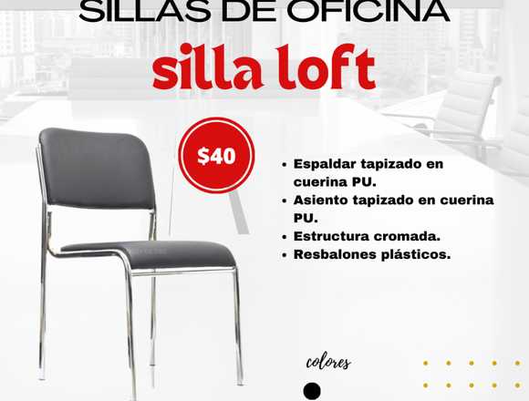 silla  loft| silla de  oficina  y hogar