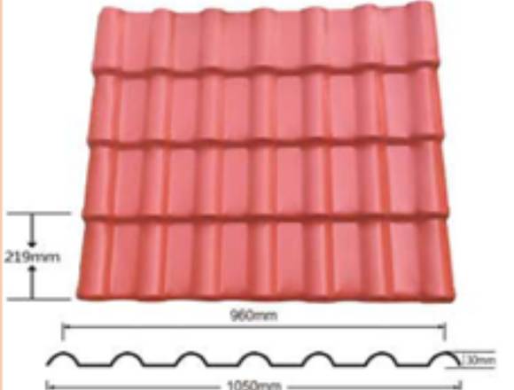 TEJAS PVC TIPO ESPAÑOLA
