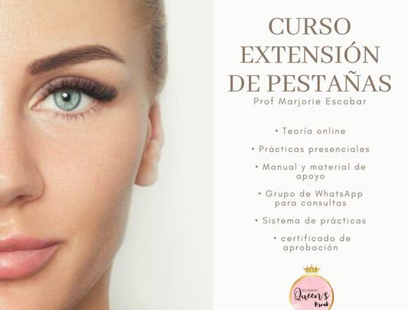 Curso extensión de pestañas 