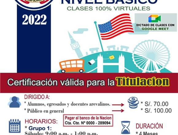 Curso de Inglés Virtual - Nivel Básico