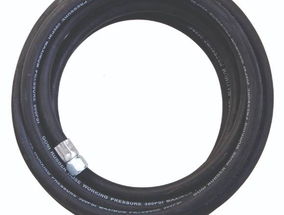 196 MANGUERA DE 5M CONEX DE 1/4″ NEGRA AHULADA