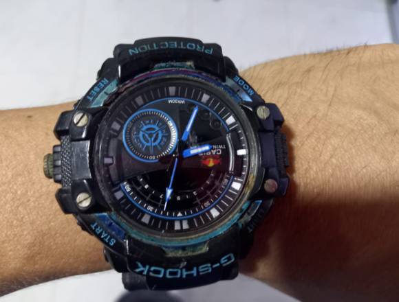 Reloj  deportivo  negro / azul