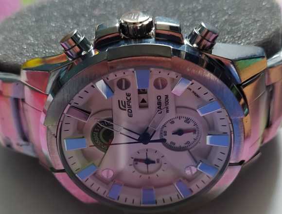 Reloj Casio edifice EFR 540 plateado