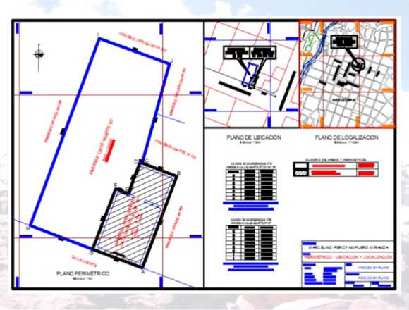 DIGITALIZACION DE TODA CLASE DE PLANOS EN AUTOCAD