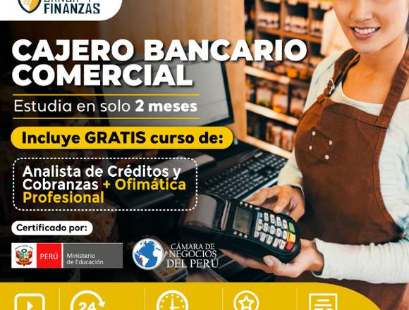 CURSO VIRTUAL DE CAJERO BANCARIO Y COMERCIAL