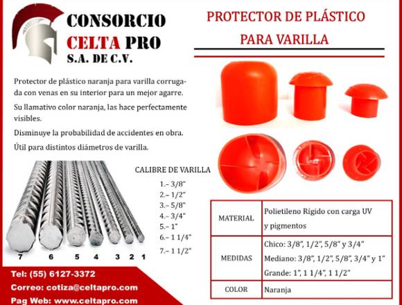 PROTECTOR DE PLÁSTICO PARA VARILLA 