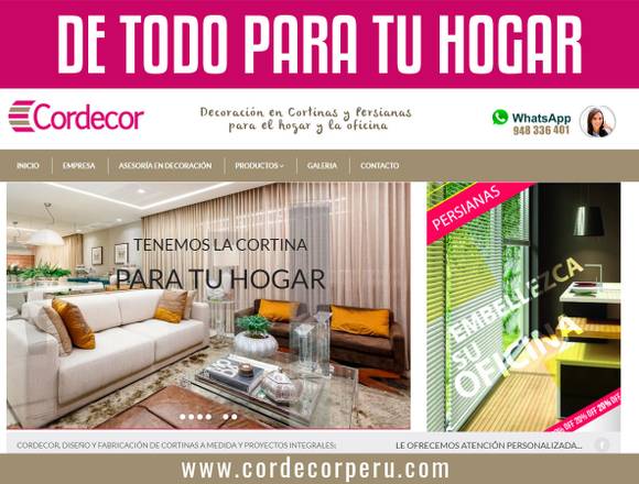 CORDECOR PERU- DECORAMOS EL INTERIOR DE TU HOGAR