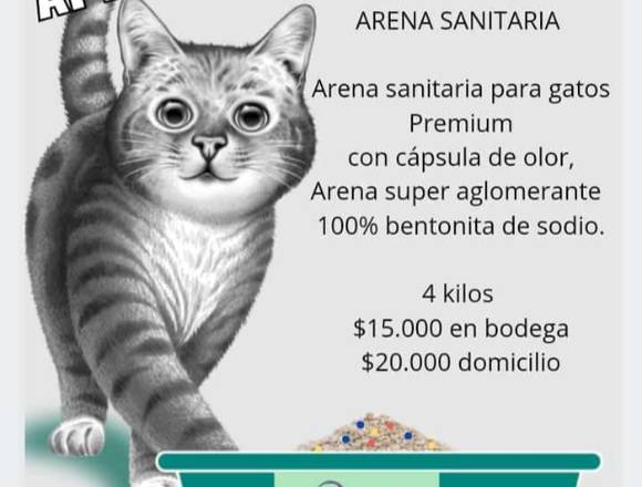 Arena sanitaria para Gatos