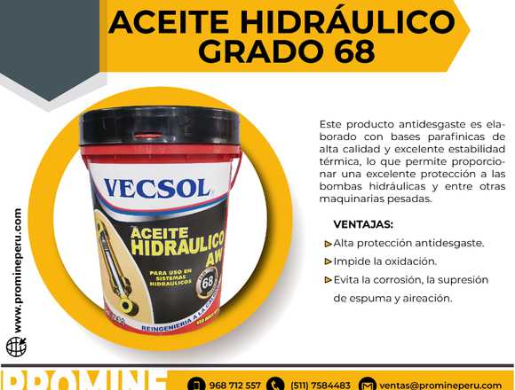 ACEITE HIDRÁULICO GRADO 68 / PROMINE