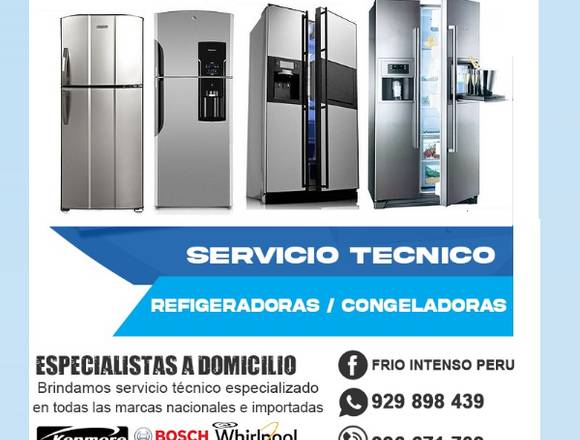 REPARACIÓN DE REFRIGERADORAS EN SJM 929898439