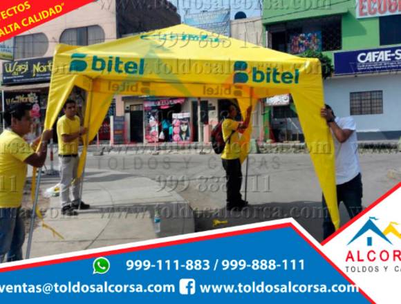 Venta de toldos piramidales para ferias 